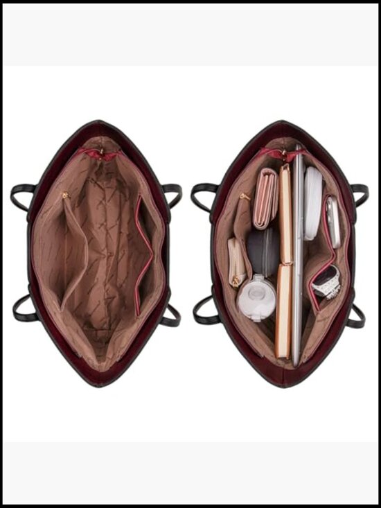 Doshi FCSA Professional Vegan Leather Work Tote Bag – Travellty Oversized Vegan Leather Tote Bag Elegant Minimal Chic Work Satchel Purse